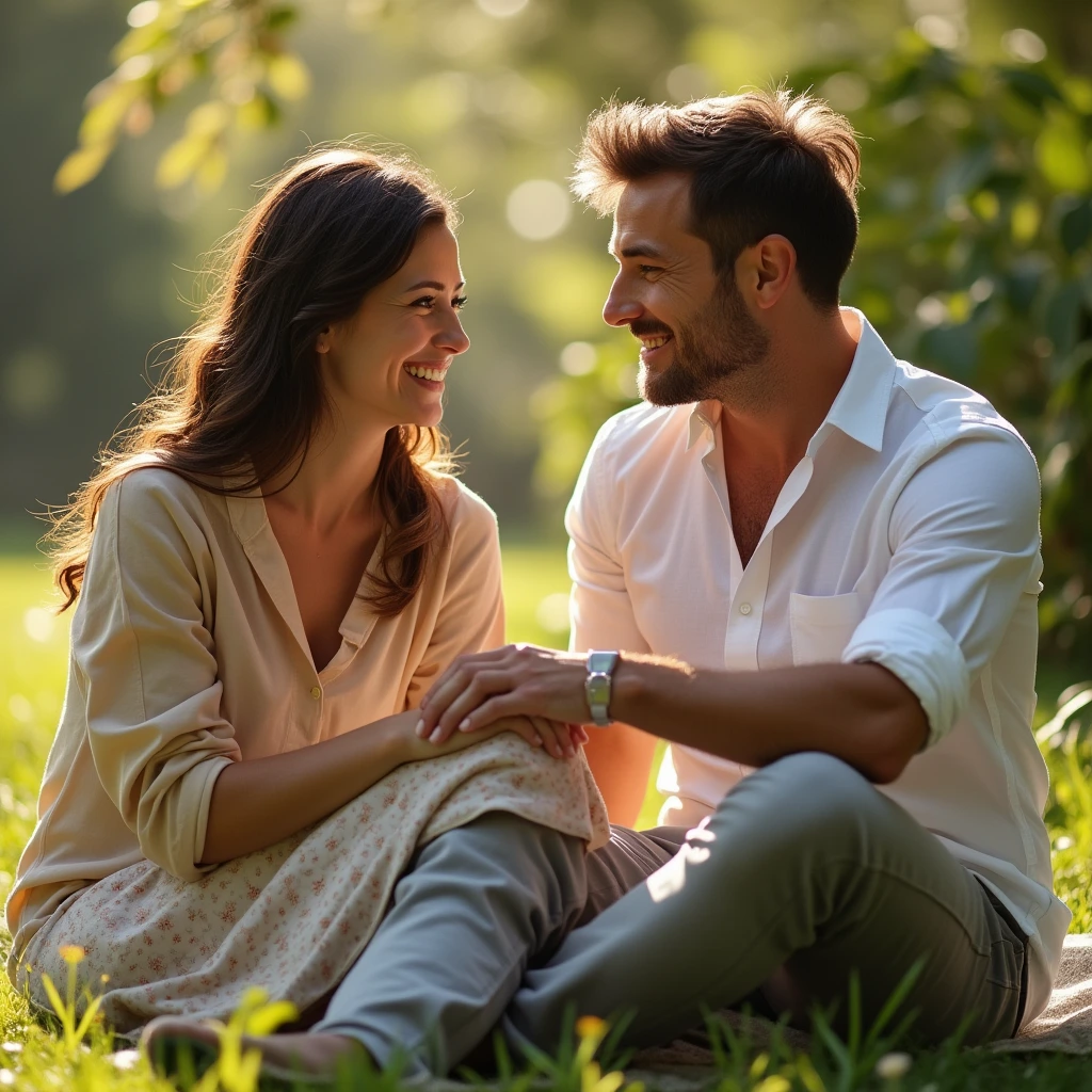 A Couple Having an Open Conversation