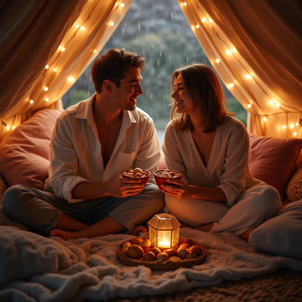 Indoor Picnic on a Rainy Day